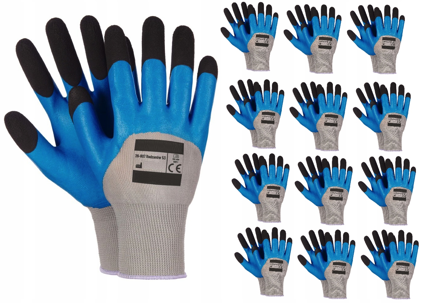 Rukavice FOM DUOAIR RWNYLBI FOAM veľkosť 10 - XL 12 párov
